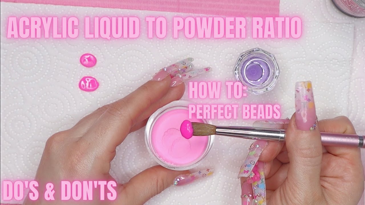 BEGINNER ACRYLIC LIQUID TO POWDER RATIO: DO'S & DON'TS