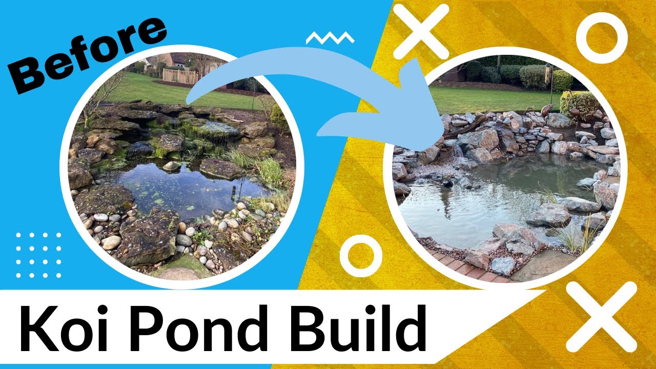 Building a koi pond (with Rocks and Gravel) - UK