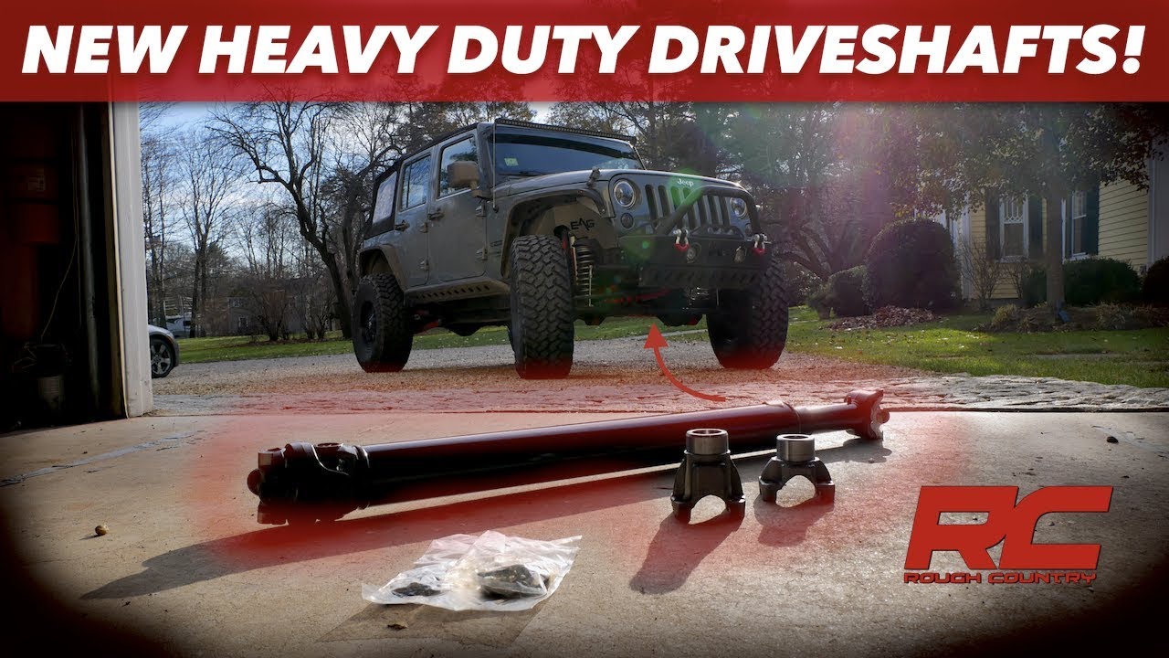 Jeep Wrangler DRIVESHAFT UPGRADE // Rough Country Double Cardan Driveshafts