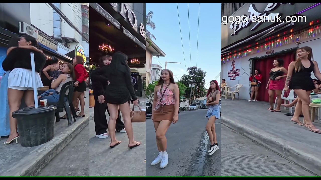 Walking Street Area Day Walk 🌞 | Angeles City Streets 🇵🇭