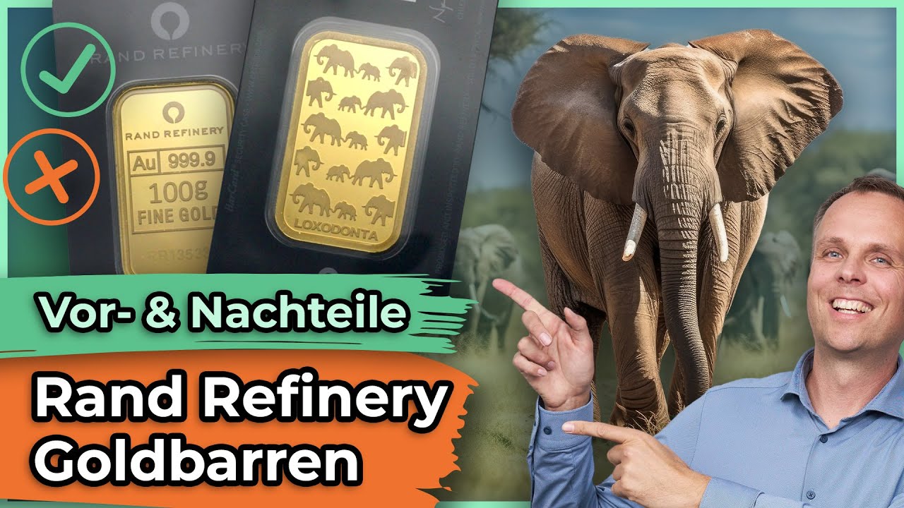 Goldbarren mit Elefantenmotiv – lohnt sich der Goldbarren der Rand Refinery?