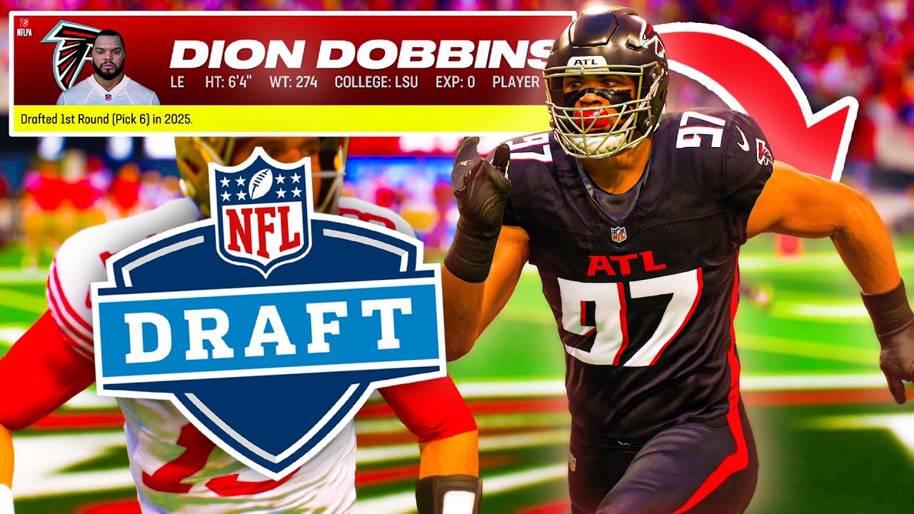 My Top 10 NFL Draft Pick BALLED OUT! Madden 24 Atlanta Falcons Franchise
