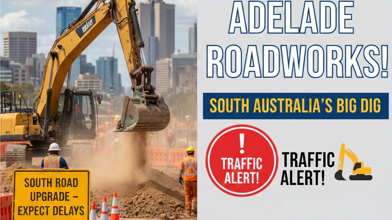 Adelaide South Road and Jetty Road Construction (plus ANZAC road) #ad #vlog