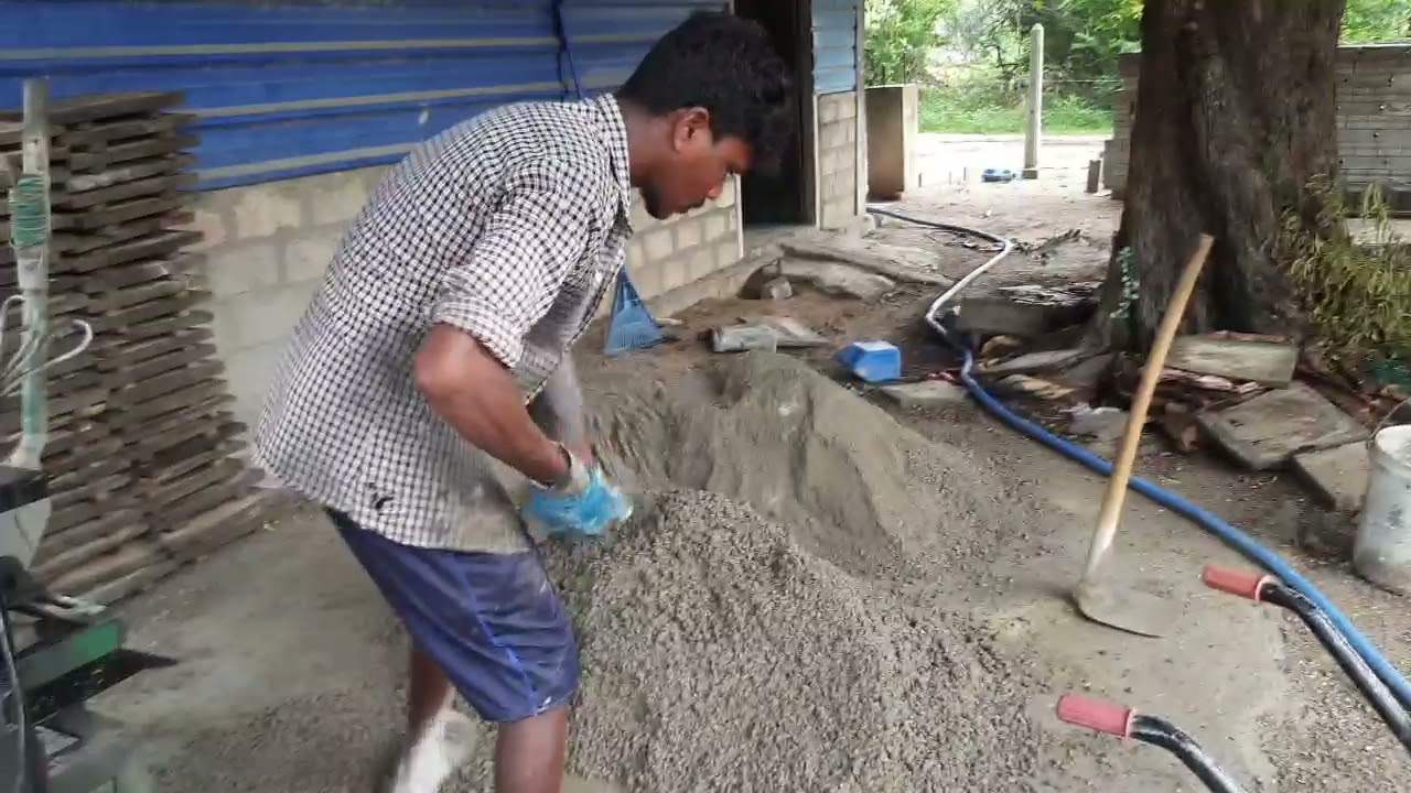Cement Block Making with Machine