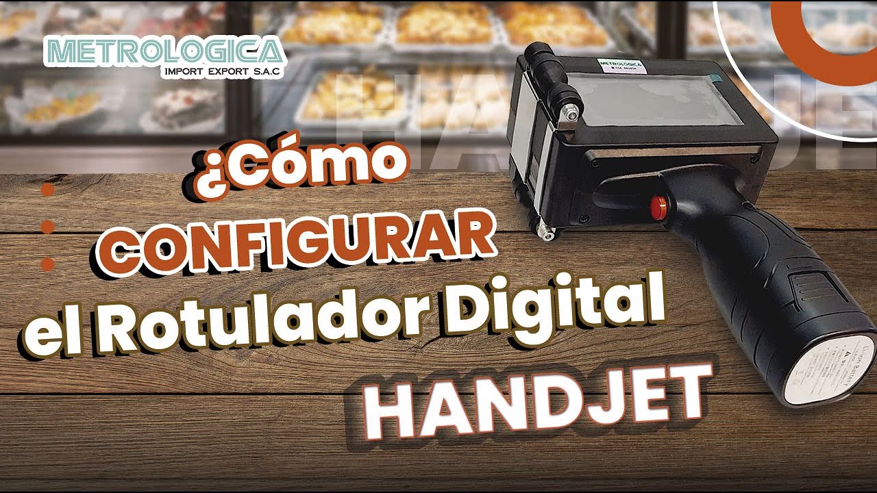 ¿Cómo configurar e imprimir con el Rotulador digital de inyeccion de tinta HANDJET?