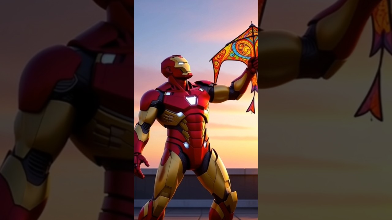 iron Man vs Hulk kite challenge 