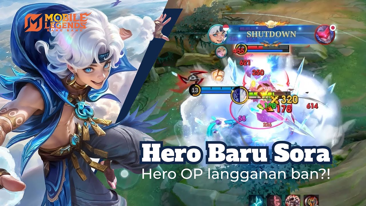 Review Hero Baru Sora, Hero Broken si inimah | Mobile Legends: Bang Bang