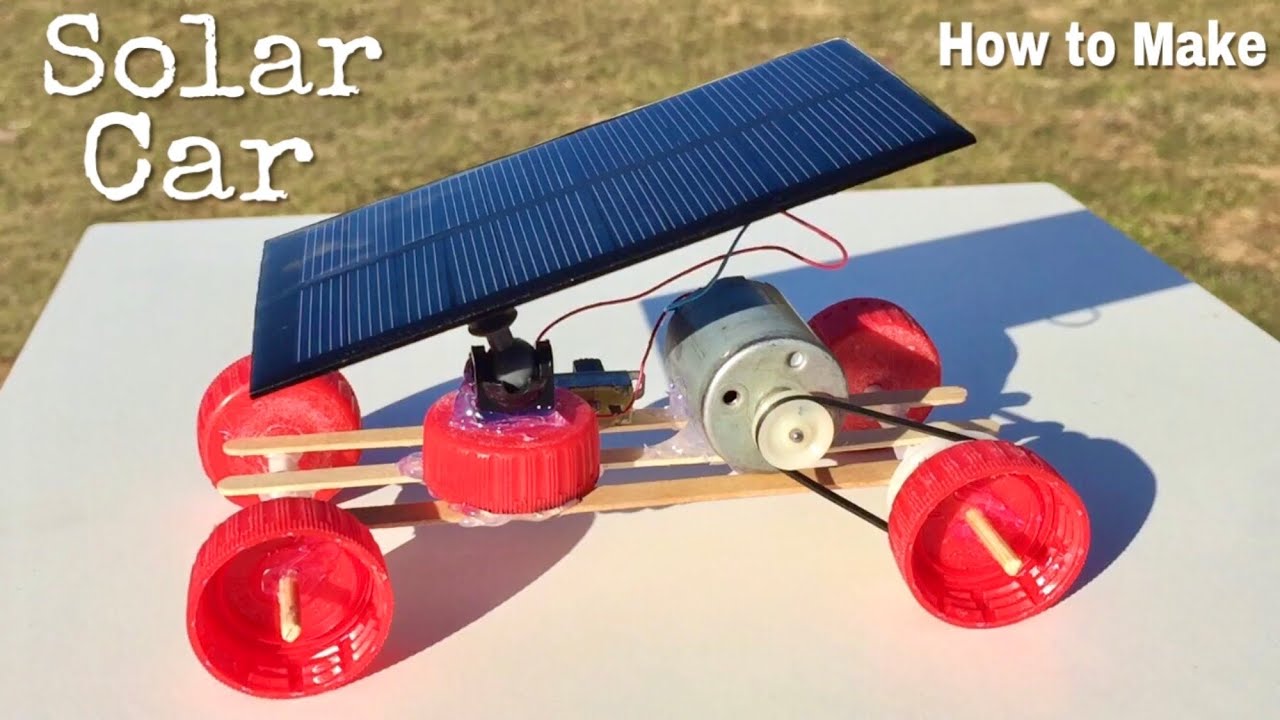 How to Make a Car - Mini Solar Powered Car - Easy to Build