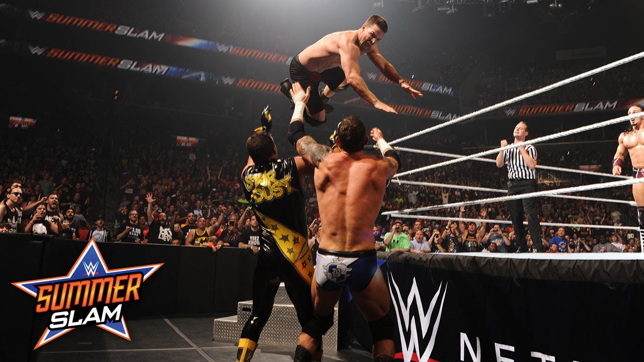 WWE Network: Neville & Stephen Amell vs. Stardust & King Barrett: SummerSlam 2015