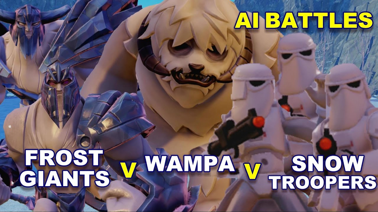 Di3.0 Frost Giants v Wampas v Snowtroopers AI BATTLES