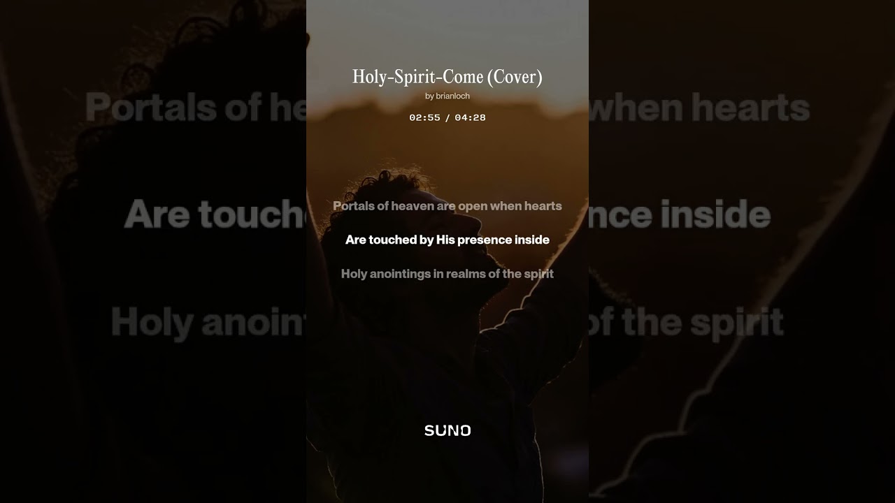 Holy Spirit Come Cover