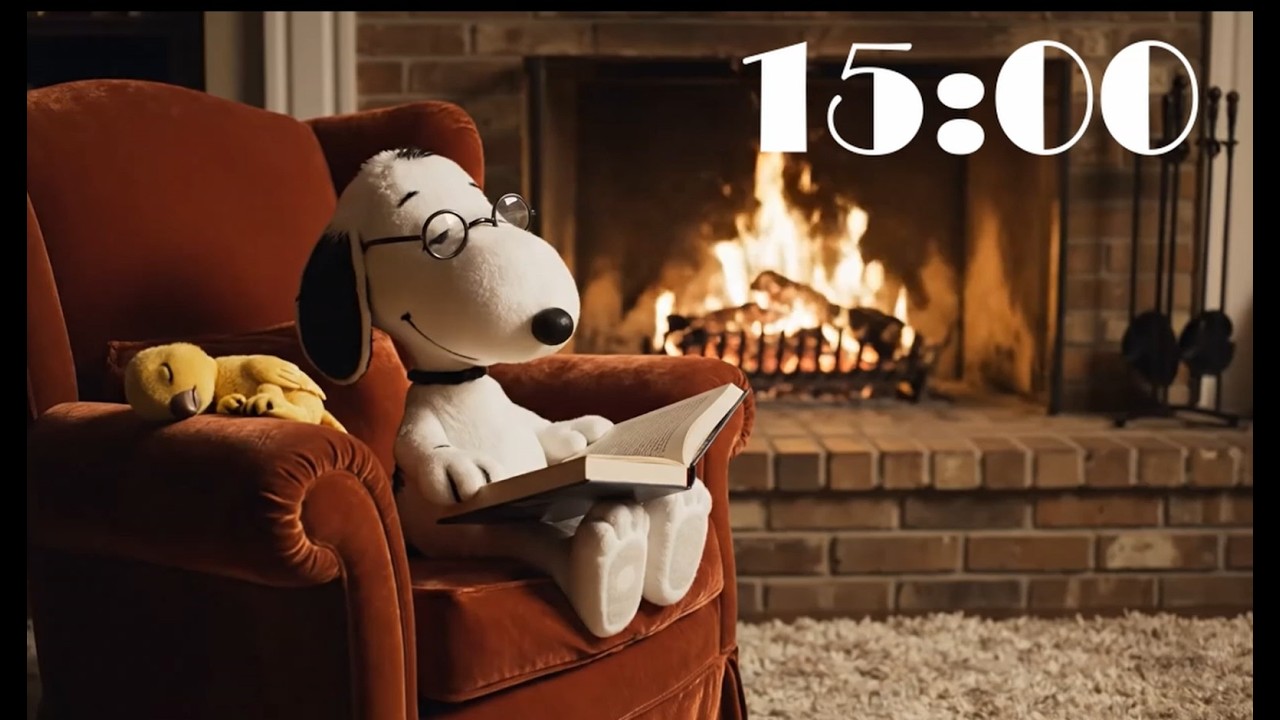 🐶 Snoopy Inspired Study Timer &ndash; 15 Minute Focus Timer | Cute Study with Me