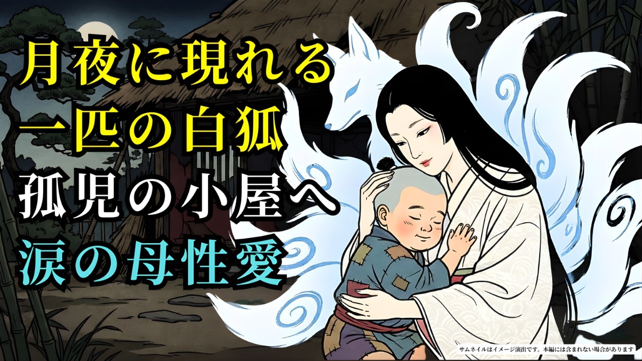 月夜の晩、孤児の小屋に通う一匹の白狐。その正体と、隠された 涙の母性愛 (AIフィクション) | 野談 | 伝説 | 昔話 | 説話 | 民話