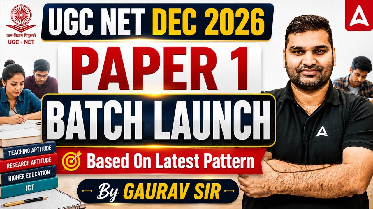 UGC NET Dec 2026 Paper 1 Batch Launch | UGC NET Paper 1 Preparation Strategy | By Gaurav Sir