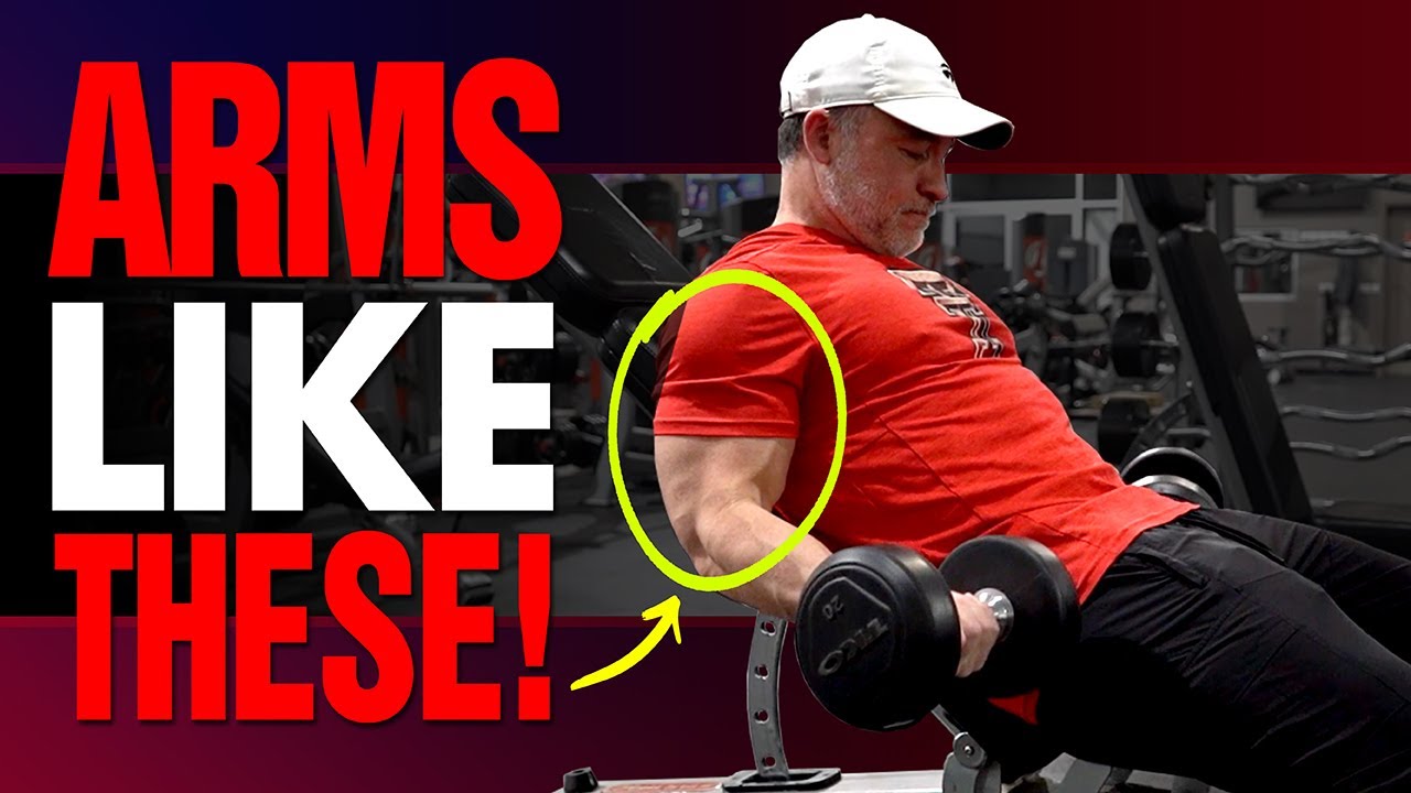 5 BEST Exercises To Build BIG ARMS Without Heavy Weights