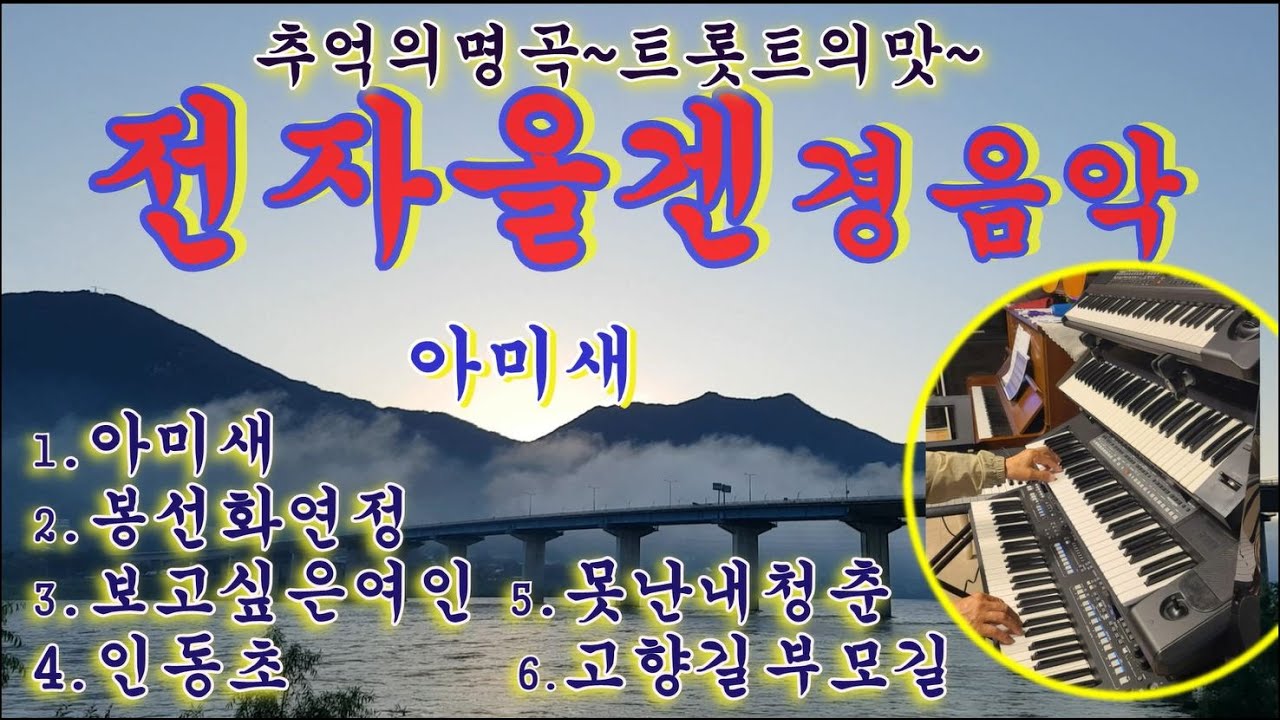 추억의명곡 ~ 트롯트의맛 ~전자올겐경음악  / 아미새  / 봉선화연정   /  보고싶은여인  /  인동초            / 못난내청춘     /        고향길부모길