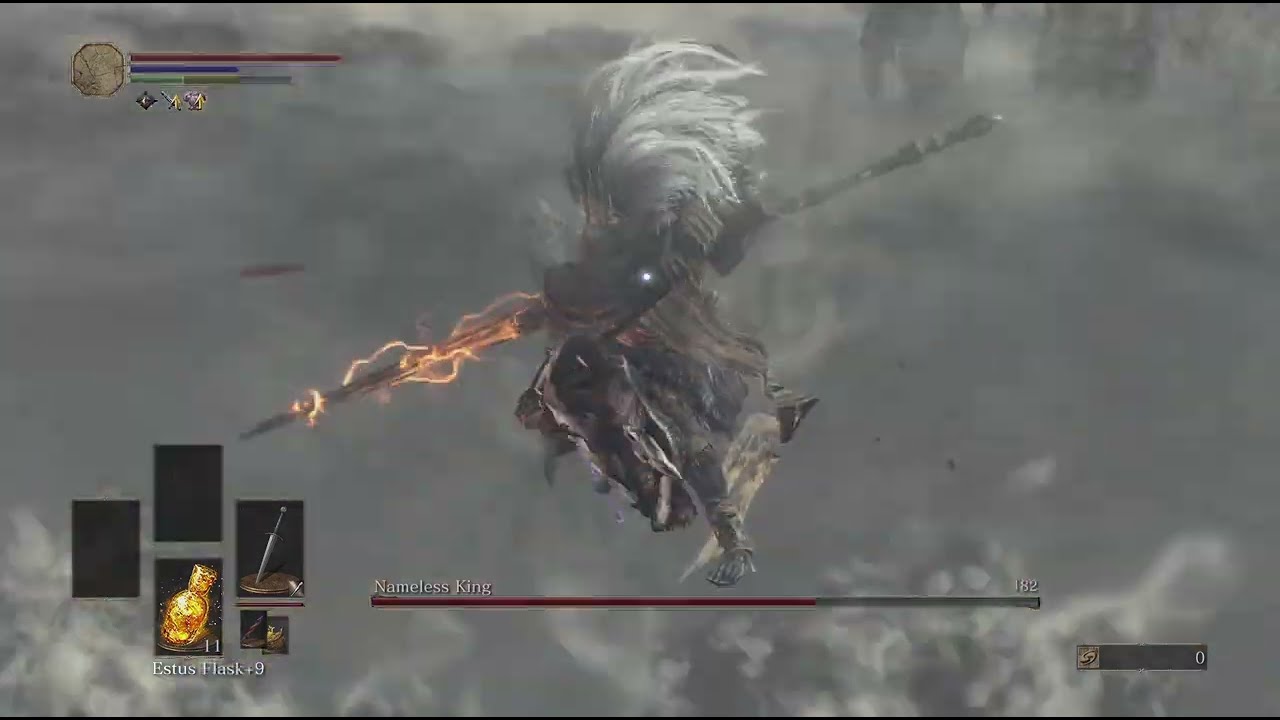 DS3 Nameless King SL1 Boss Fight