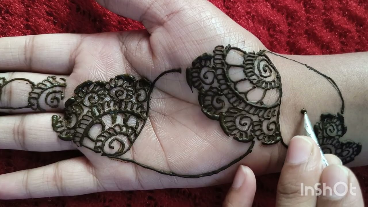 Step by step easy mehndi design ❣️✨