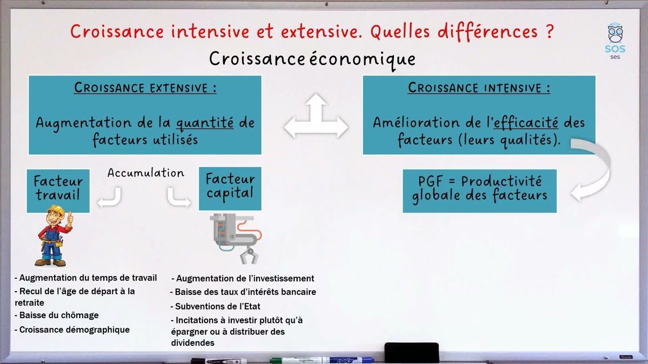 Croissance extensive et intensive : 1 notion en 2 minutes !