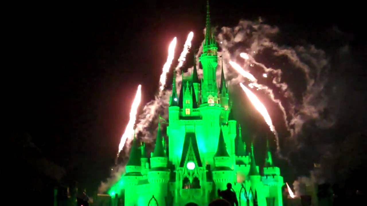 Spectacular Holiday Wishes Fireworks Show Magic Kingdom Mickey's Very Merry Christmas Party 2010