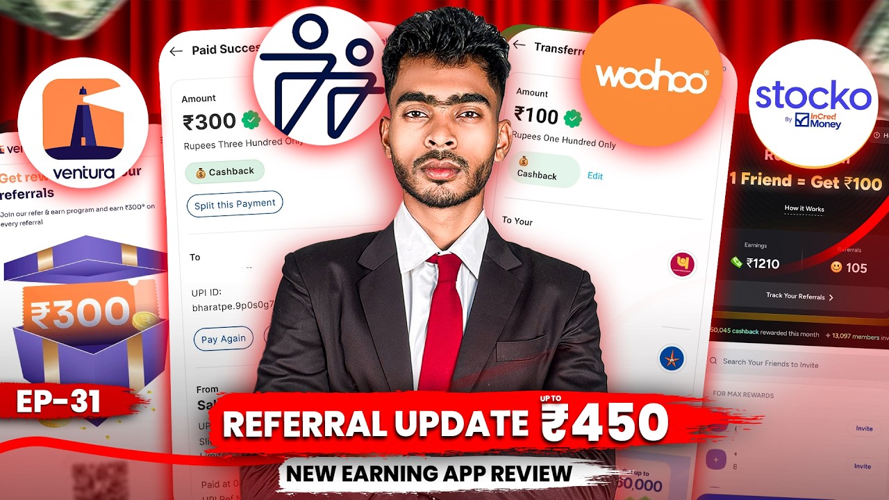 NEW EARNING APP TODAY | REFER AND EARN APP 2026 | VERIFIED UPI & DEMAT REFER AND EARN APPS | EP 32