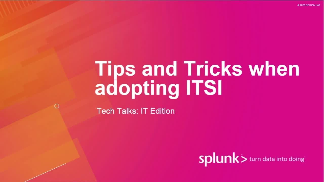 Tips and Tricks for Starting Out with ITSI