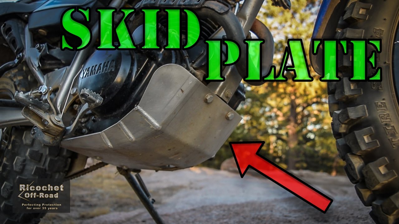 Yamaha TW200 Ricochet off-road skid plate (install and test video)
