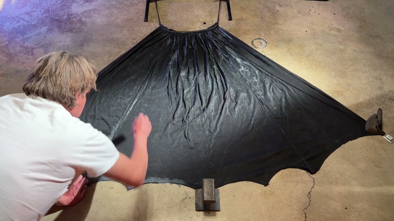 Crazy Latex Treatment Experiment On A Cheap Batman Starter Cape