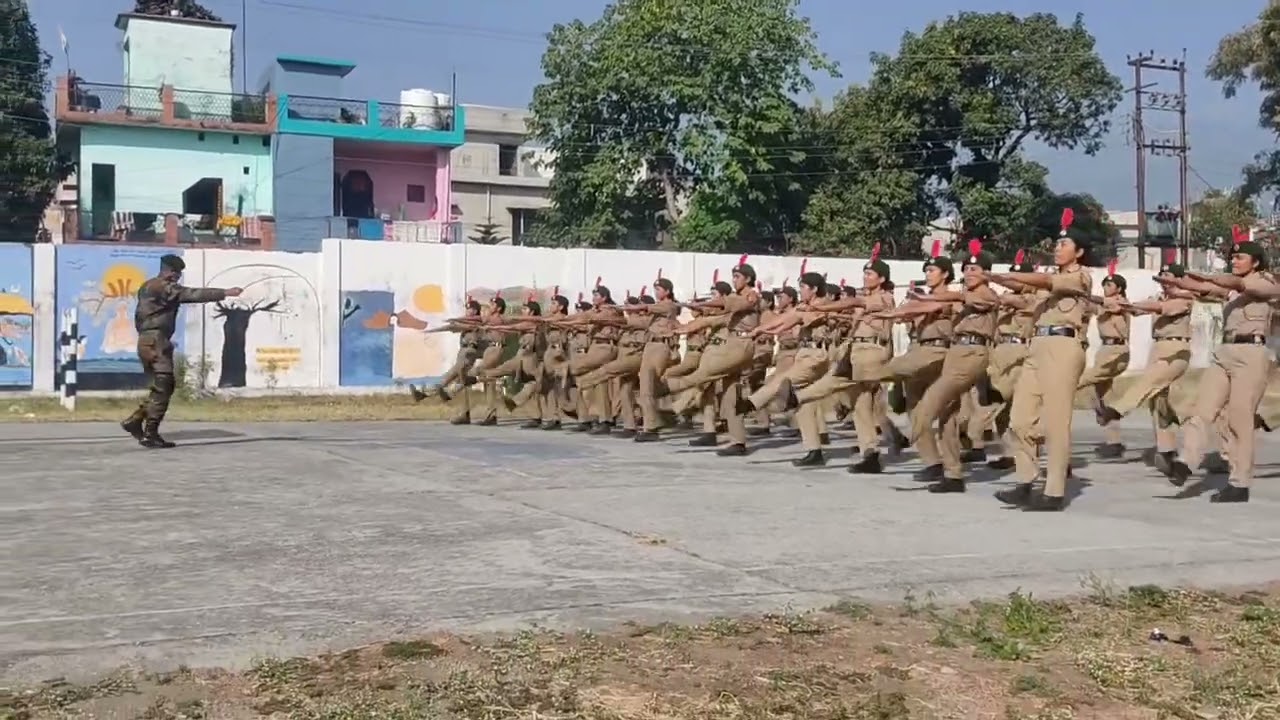 NCC Training Parade Girls Cadet