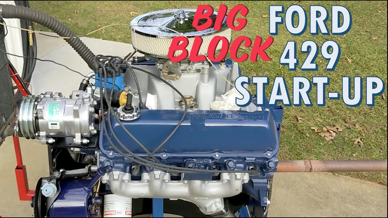 Запуск стенда - Ford 429 V8 Big Block устанавливается на F150 1984 года
