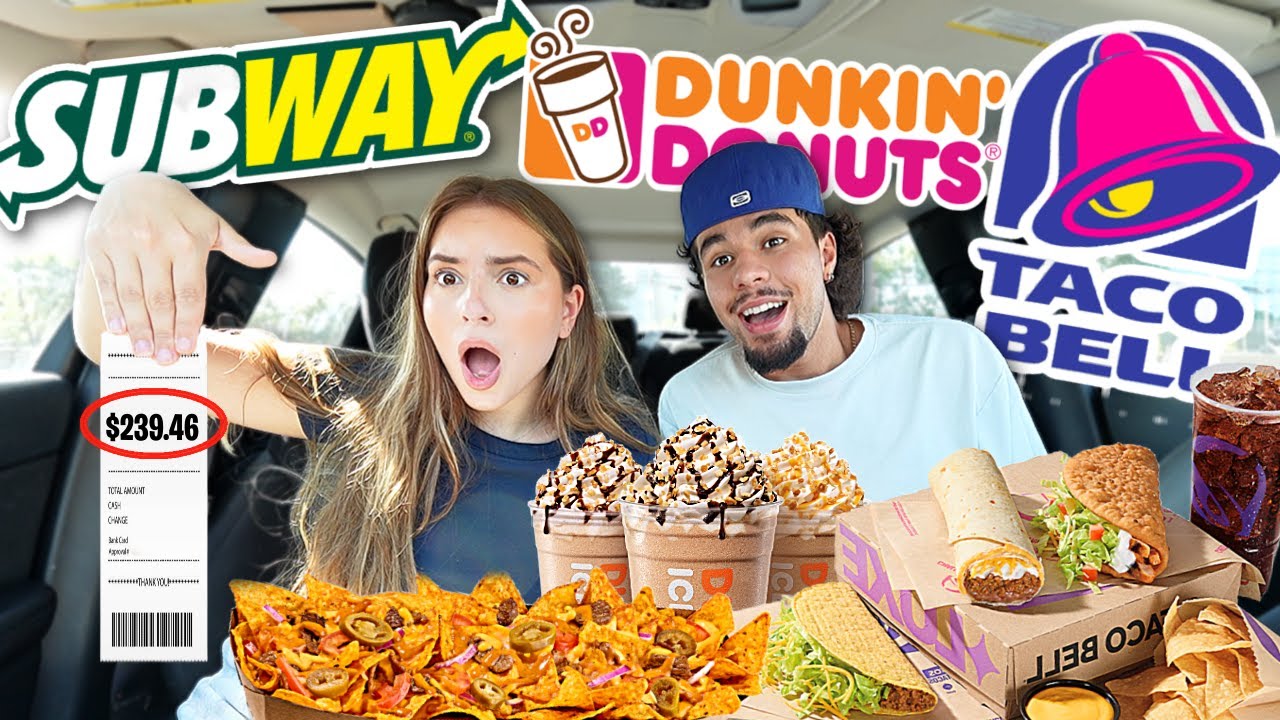 EATING MY SUBSCRIBERS FAVORITE FAST FOOD MEALS!!