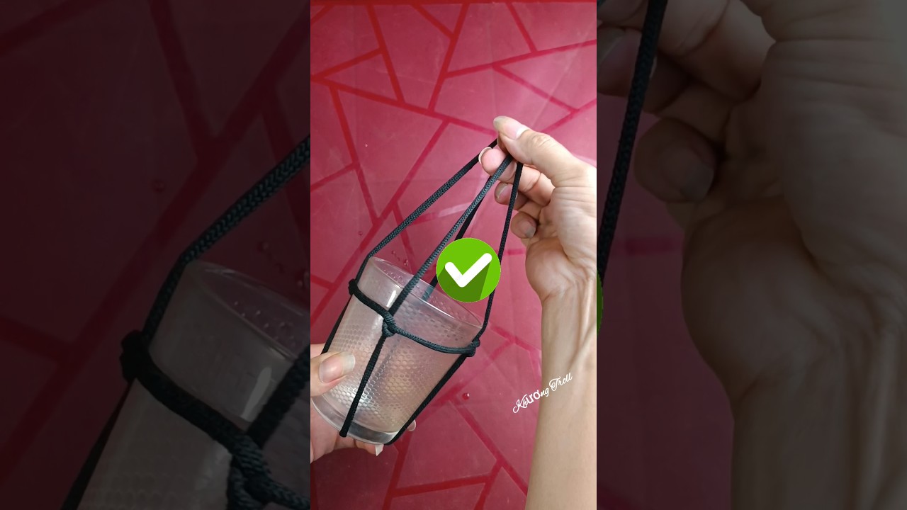 Master how to tie a flower pot hanging knot in seconds!