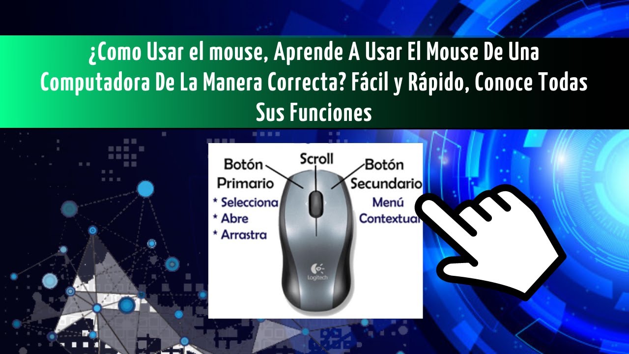 ¿Como Usar el mouse, Aprende A Usar El Mouse De Una Computadora De La Manera Correcta? Fácil