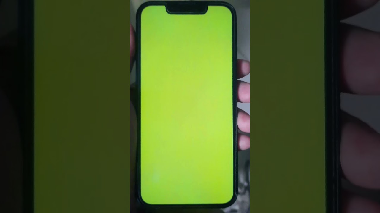 Not a Wallpaper: The Green Screen of iPhone Mini 13 (4 Years)