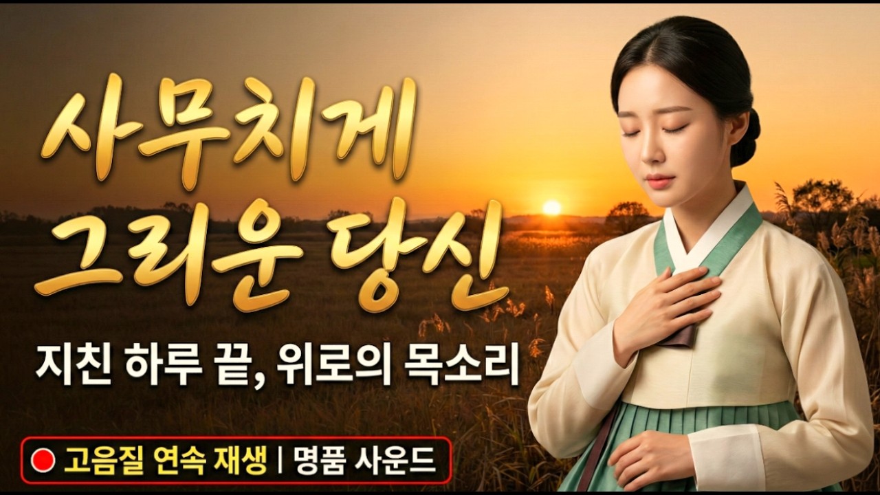 외롭고 고단한 밤, 보름달 아래서 듣는 눈물의 감성 트로트 🍷 가슴 울리는 12시간 (구독과 좋아요 꾹👍)