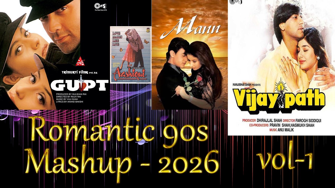 Hindi 90s Song Mashup_Old is Gold_ Remix Music_ cool beat_ Gaan_Indian Song-2026_Vol-1