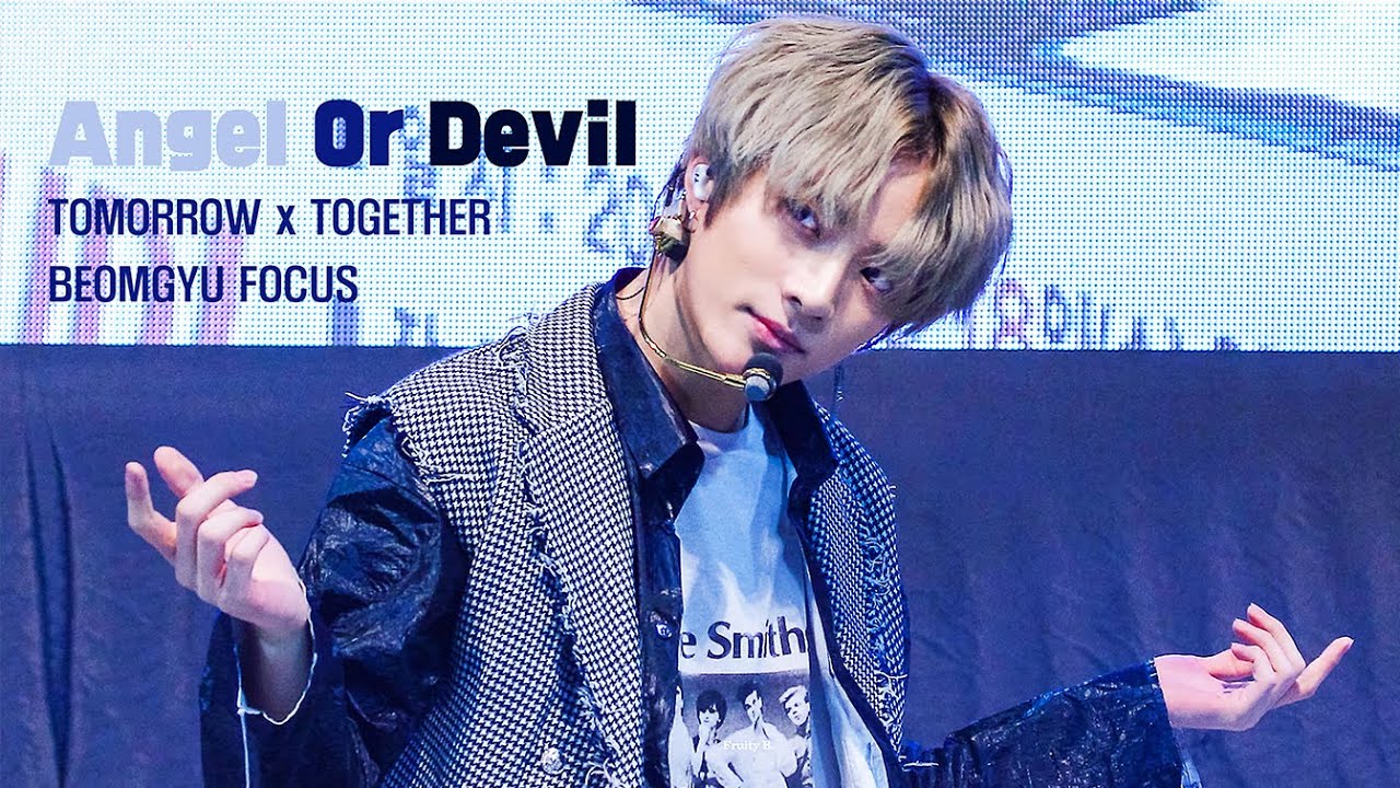 [4K]191218 인천마인드업 TOMORROWXTOGETHER 범규 focus Angel Or Devil 직캠