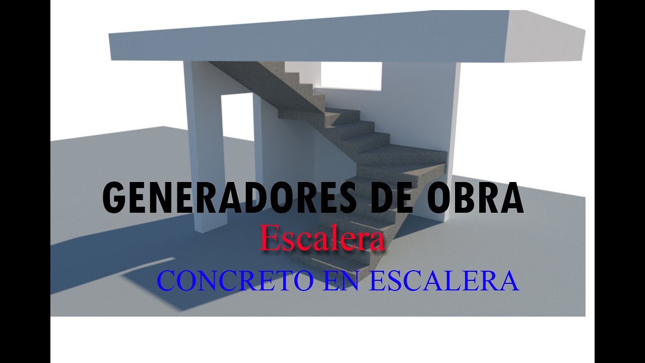 GENERADORES  CONCRETO EN ESCALERA