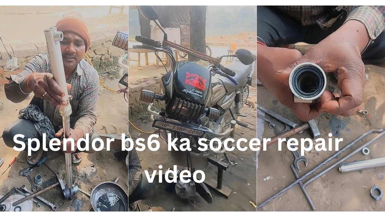 Splendor bs6 soccer repair video #bikereels #splendor 