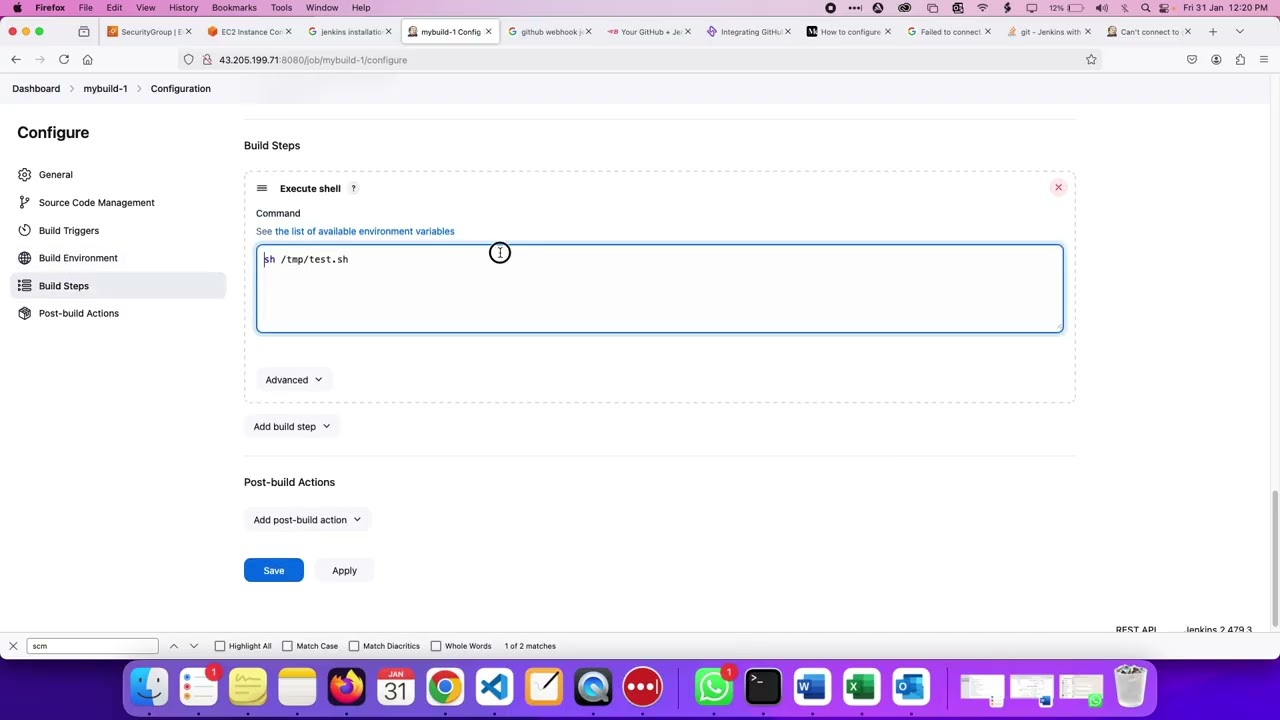 5. Jenkins WebHooks Trigger