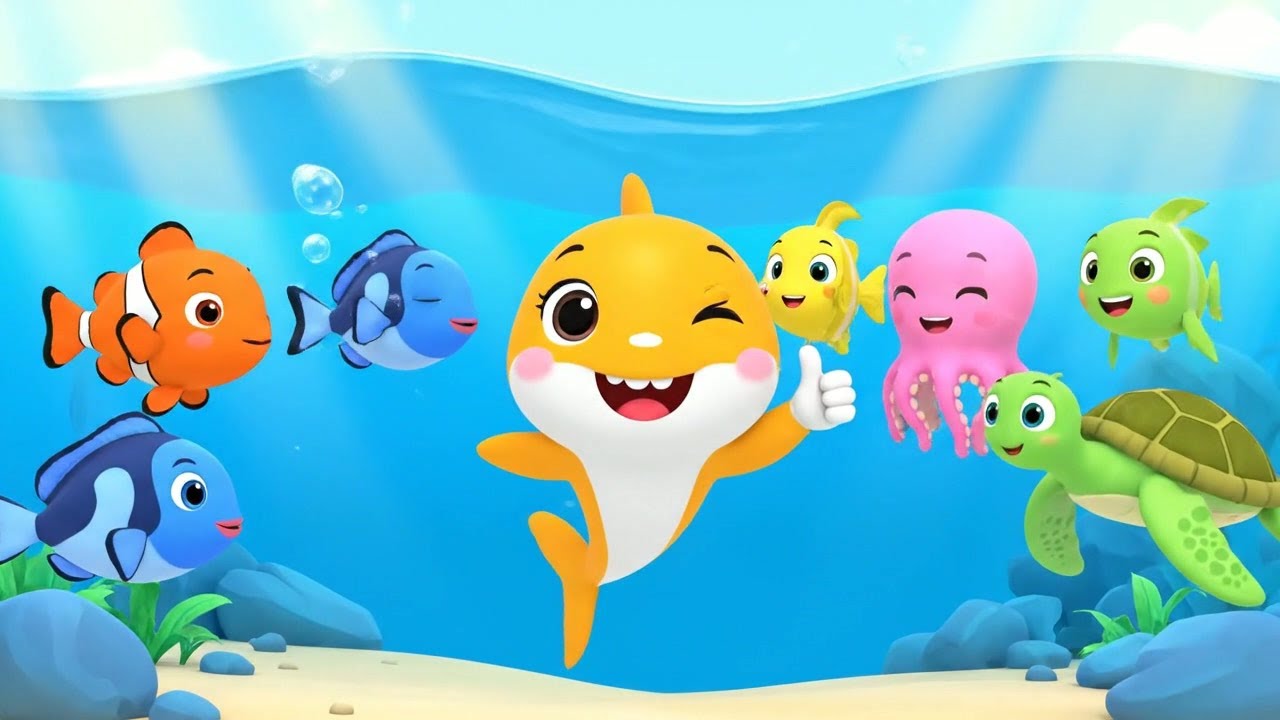 Baby Shark’s Fin Got Caught in a Net 🦈🕸️ | Kids Songs & Nursery Rhymes