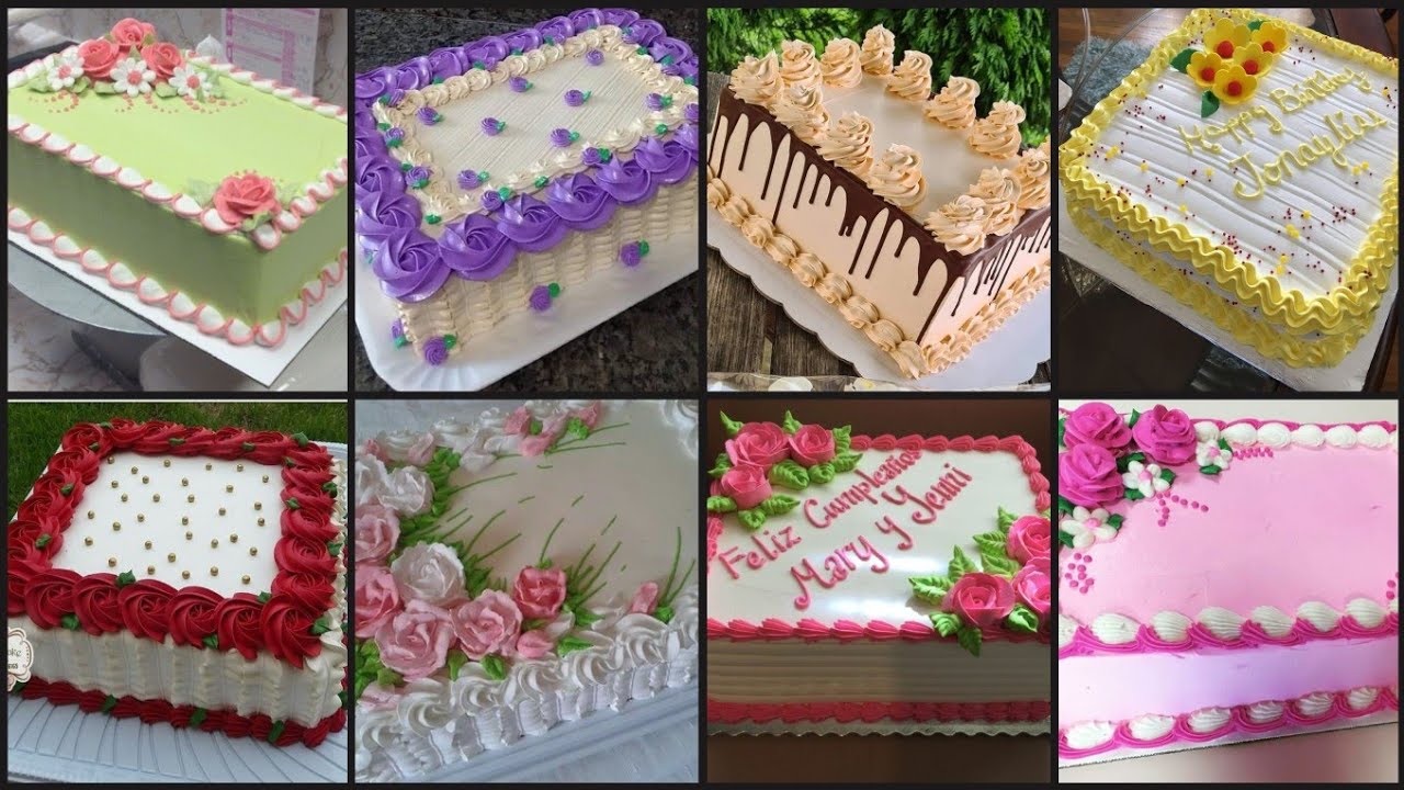Very Beautiful Square Shape Cake Decorating ideas || Best Square Cake Collection 2023