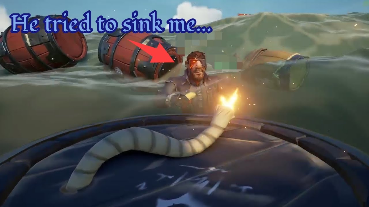 A brig tried to sink us... | SEA OF THIEVES