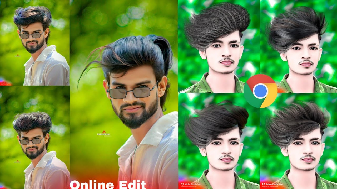 Online Hair Photo Editing | Ai Realistic Hair Editing | One Click Hairstyle Editing | online Edit