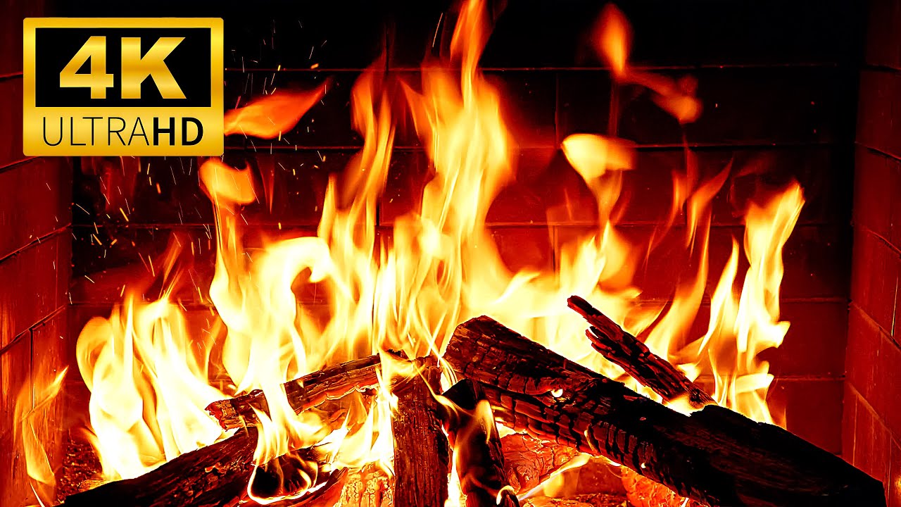 Top 1️⃣Fireplace Video for Relaxation (4K ULTRA HD)🔥Warm Fireplace Ambience with Cozy Crackling Wood