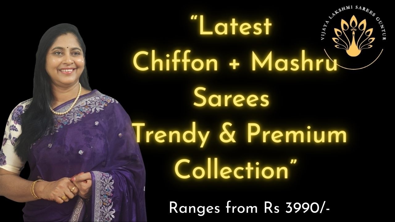 “Chiffon & Mashru Sarees కలెక్షన్ | లేటెస్ట్ ట్రెండింగ్ కలర్స్ #viralvideos #video #trending #saree