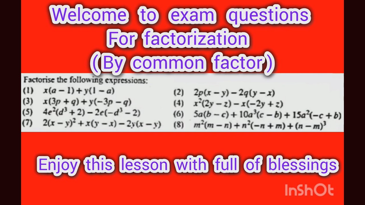 Common factor |Part 6