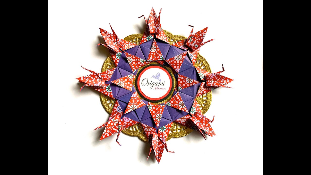 Origami Maniacs 429: Crane Wreath