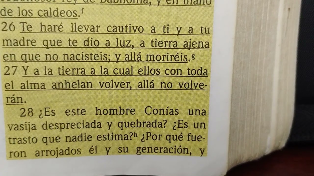 Eres Justo o abusas de tu projimo. Lectura Biblica JEREMIAS capitulo 22