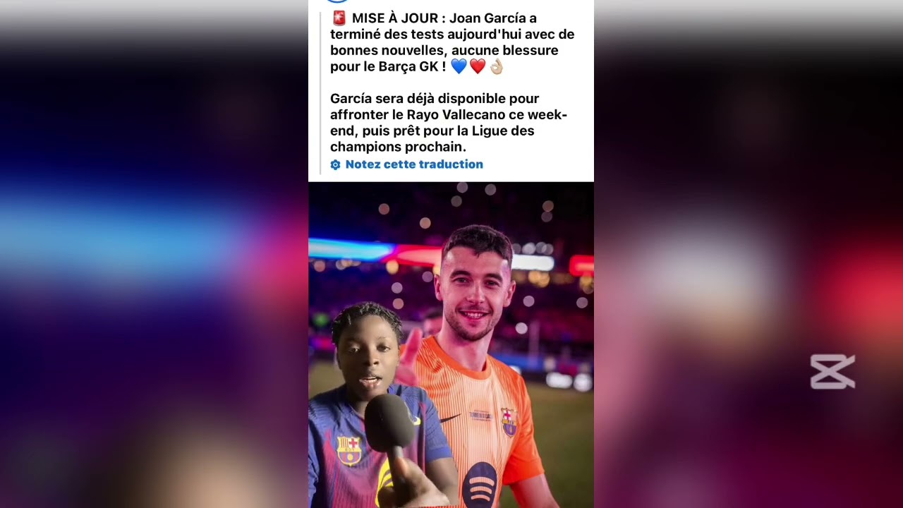 Retournement de situation Joan Garcia disponible contre Rayo vallecano 